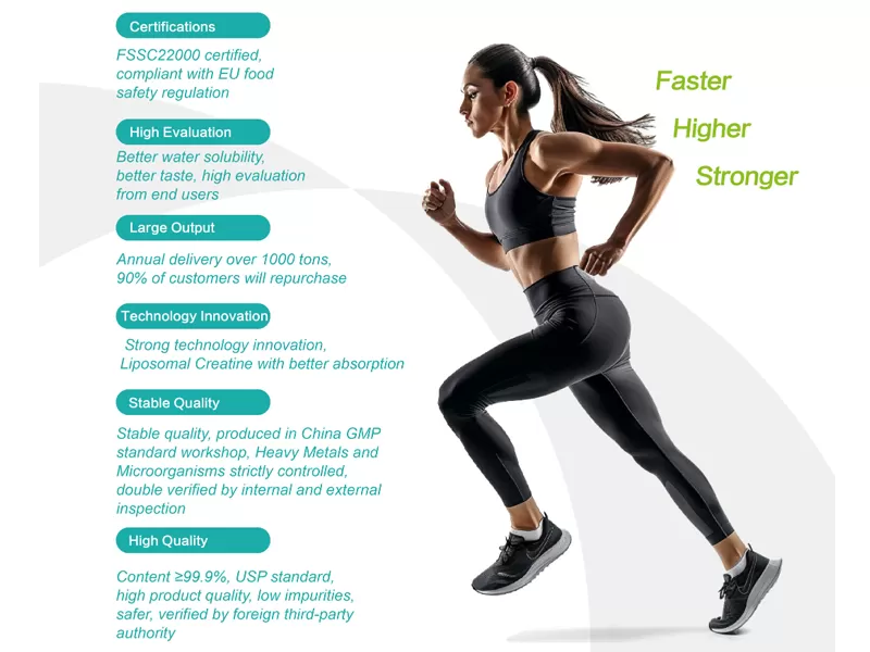 Creatine Monohydrate Bulk Memasuki Fasa Pertumbuhan Baharu: Daripada Pasaran Sukan kepada Pasaran Ketenteraan dan Kognitif