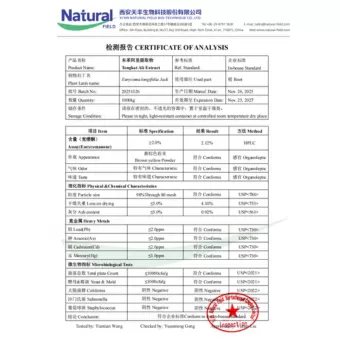 Ekstrak Tongkat Ali NF-COA Eurycomanone 2%